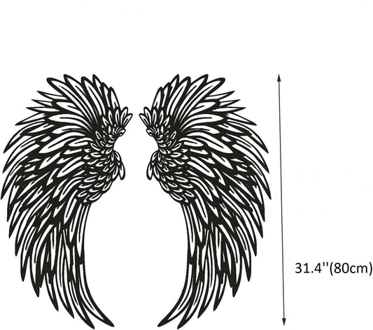 Metal Melek Kanatları Duvar Dekor