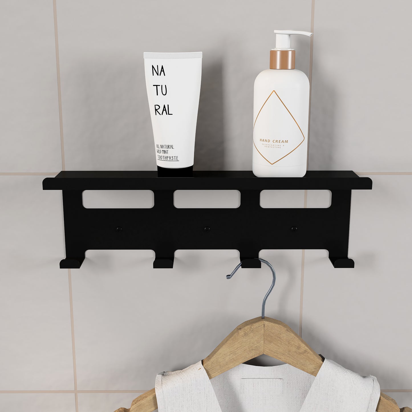 Raflı Duvar Askısı