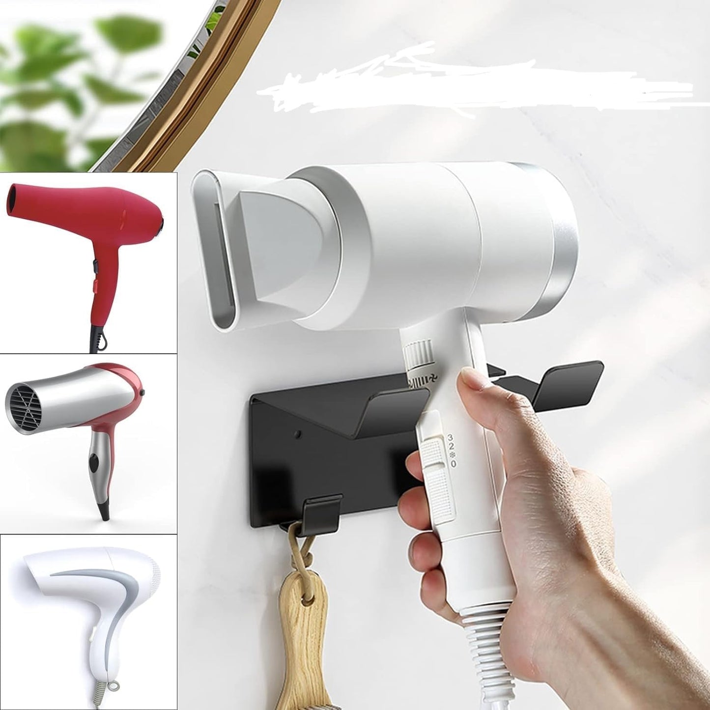 Saç Kurutma Makinesi Tutucu