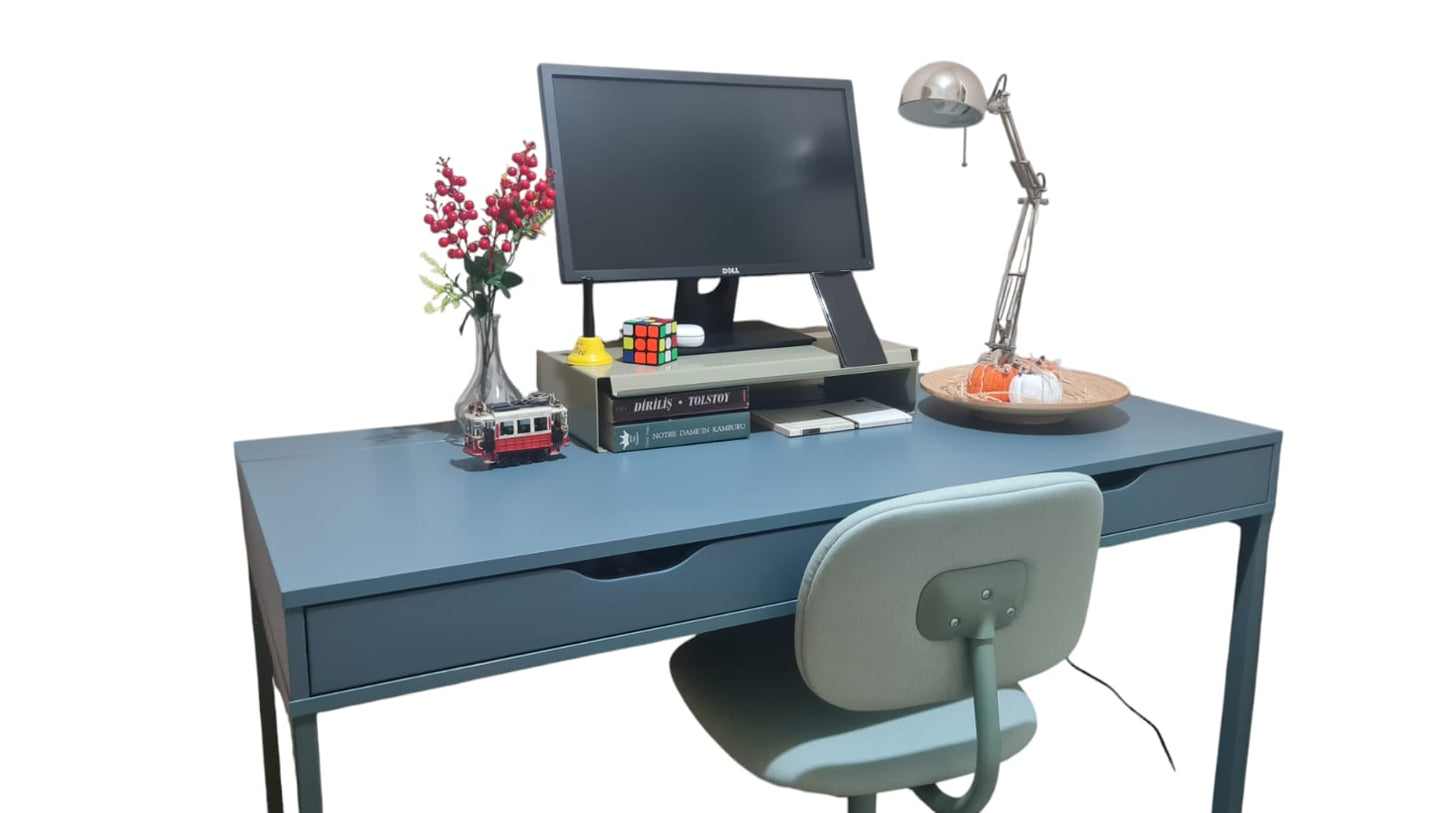 Telefon Raflı Monitör Standı